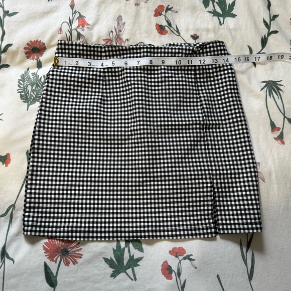 Papaya Black and White Gingham Mini Skirt - Picture 4 of 5